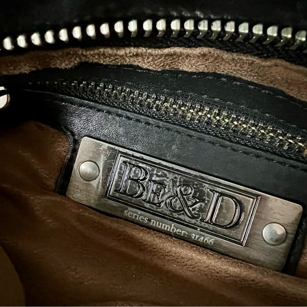 BE&D Black Leather Studded Bag - Picture 8 of 9